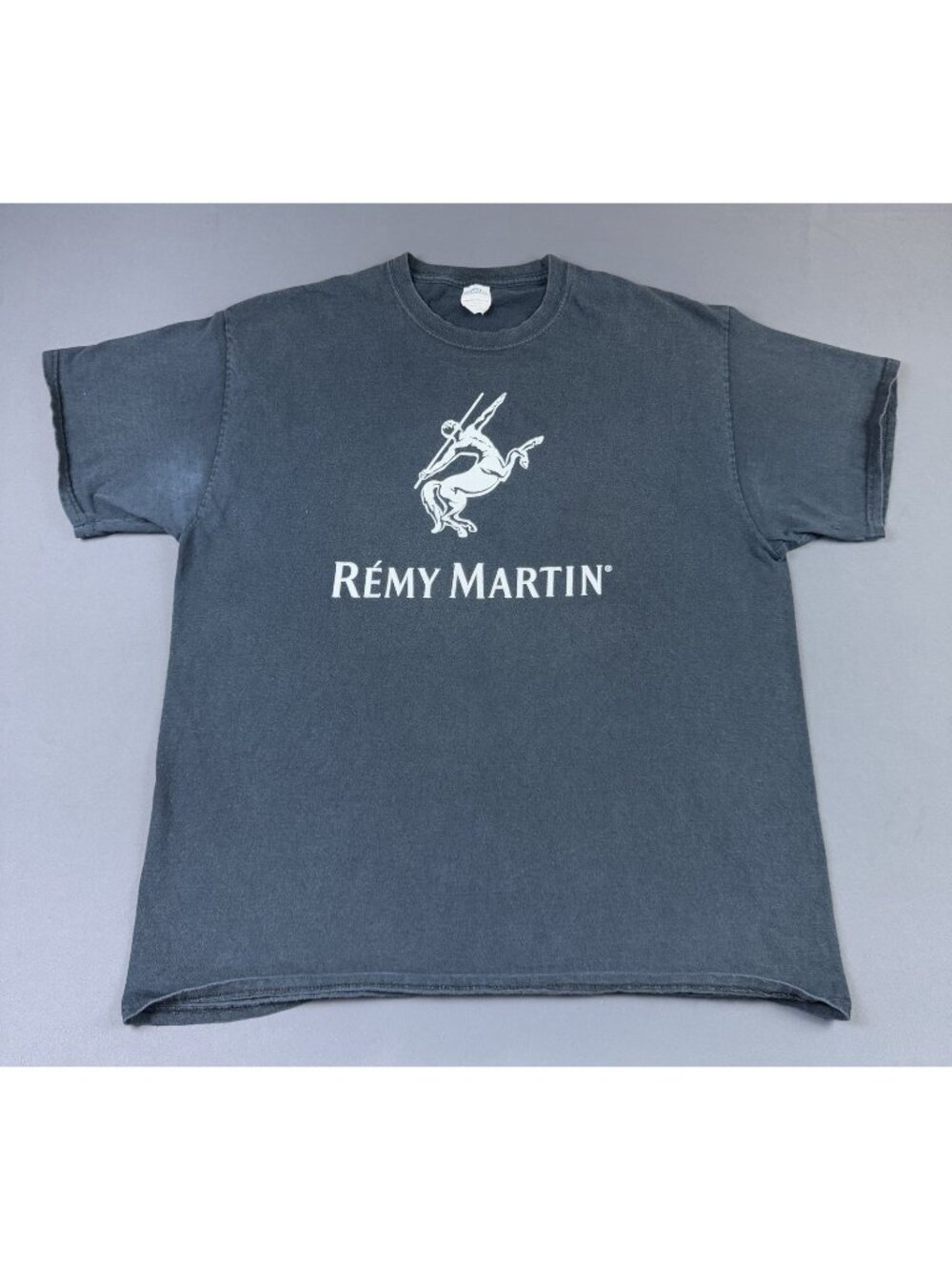 Rare Vintage Y2K Remy Martin Cognac French Alcohol Black Shirt Promo XL Fade